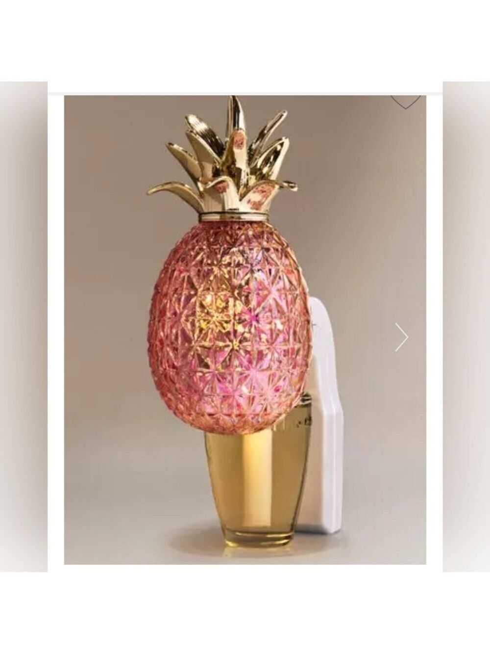 PINK PINEAPPLE NIGHTLIGHT WALLFLOWER PLUG BY BATH & BODY WORKS